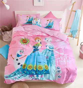 Pink Frozen Elsa and Anna Bedding Twin Size Quilt Duvet Cover Set for Kids Bedroom Decor Queen Bedspread Girls Baby Home Textile 
Pink Frozen Elsa and Anna Bedding Twin Size Quilt Duvet Cover Set for Kids Bedroom Decor Queen Bedspread Girls Baby Home Textile