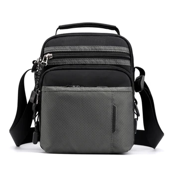 Fashionable Multi-pocket Nylon Shoulder Bag Men's Waterproof Patchwork Zipper Soft Crossbody Bag Versatile Travel Black Handbag
Fashionable Multi-pocket Nylon Shoulder Bag Men's Waterproof Patchwork Zipper Soft Crossbody Bag Versatile Travel Black Handbag