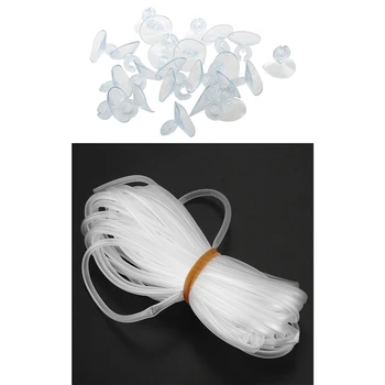 24Pcs Rs-04 Pvc Suction Cup Clip Sucker Pads for Aquarium Fish Tank & 1 Pcs Oxygen Pump Hose
24Pcs Rs-04 Pvc Suction Cup Clip Sucker Pads for Aquarium Fish Tank & 1 Pcs Oxygen Pump Hose