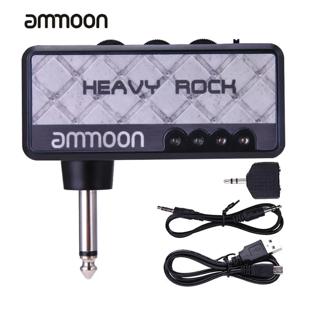 ammoon Portable Electric Guitar Amplifier Amp Mini Headphone Amp Built-in Distortion Effect Top Quality Guitar Accessories Parts
ammoon Portable Electric Guitar Amplifier Amp Mini Headphone Amp Built-in Distortion Effect Top Quality Guitar Accessories Parts