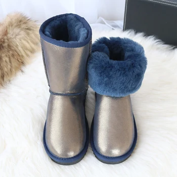 BLIVTIAE/Luxury Sheepskin Snow Boots Women Natural Fur Genuine Leather Middle Calf Classic Tube Boots Winter Wool Boots Sheepfur
BLIVTIAE/Luxury Sheepskin Snow Boots Women Natural Fur Genuine Leather Middle Calf Classic Tube Boots Winter Wool Boots Sheepfur