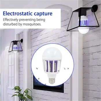 LED Light E27 Voiceless Mosquito Bulb Mosquito Light Delicate Fashion Pest Bug UV Lamp Electric Fly Zapper Creative
LED Light E27 Voiceless Mosquito Bulb Mosquito Light Delicate Fashion Pest Bug UV Lamp Electric Fly Zapper Creative
