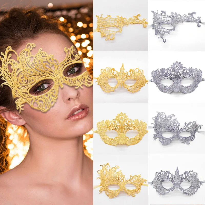 Hot Sales Women Gold Gray Lace Eye Face Mask Masquerade Ball Prom Carnival Cool Fancy Costume Halloween Party Costume Decor
Hot Sales Women Gold Gray Lace Eye Face Mask Masquerade Ball Prom Carnival Cool Fancy Costume Halloween Party Costume Decor