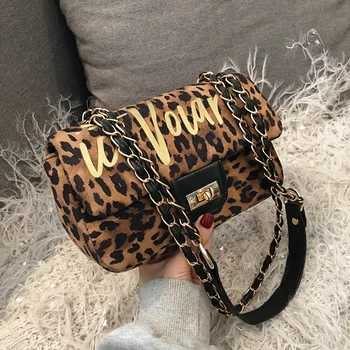 2020 Women Leopard Bag PU Leather Sling Shoulder Handbag Luxury Designer Chain Small Square Purse Girl Casual Crossbody Flap Bag
2020 Women Leopard Bag PU Leather Sling Shoulder Handbag Luxury Designer Chain Small Square Purse Girl Casual Crossbody Flap Bag