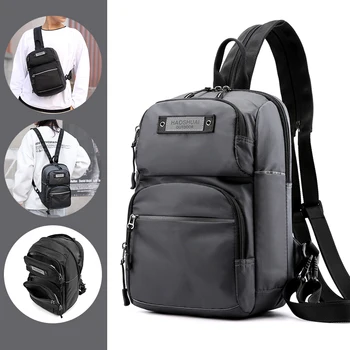 Men Backpack / Crossbody Chest Pack Multipurpose Nylon Cross Body Bag Adjustable Strap Solid Small Backpack Single Shoulder Bag
Men Backpack / Crossbody Chest Pack Multipurpose Nylon Cross Body Bag Adjustable Strap Solid Small Backpack Single Shoulder Bag