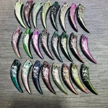 Crystal Spirit Beast wolf Natural Rainbow Eye Obsidian Wolf Tooth Pendant for Fashion men women Jewelry Wolf Tooth Necklace
Crystal Spirit Beast wolf Natural Rainbow Eye Obsidian Wolf Tooth Pendant for Fashion men women Jewelry Wolf Tooth Necklace
