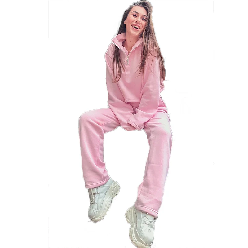 Fashion Womens Tracksuit Set Solid Color Sweater Female Autumn Long Sleeve Women Clothes 2 Piece Sets Womens Outfits Sweatsuit 
Fashion Womens Tracksuit Set Solid Color Sweater Female Autumn Long Sleeve Women Clothes 2 Piece Sets Womens Outfits Sweatsuit