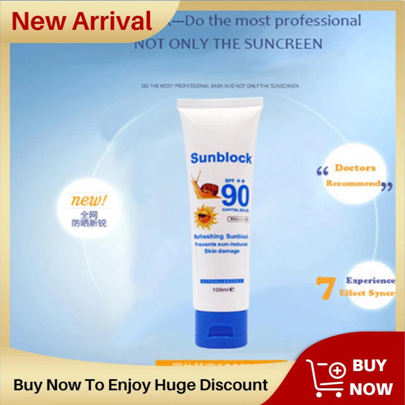 100ml Snail Collagen Sunscreen Face Body Skin Care SPFUV Sun Protection Cream Oil-Control Moistens Brightens Pearl Concealer
100ml Snail Collagen Sunscreen Face Body Skin Care SPFUV Sun Protection Cream Oil-Control Moistens Brightens Pearl Concealer