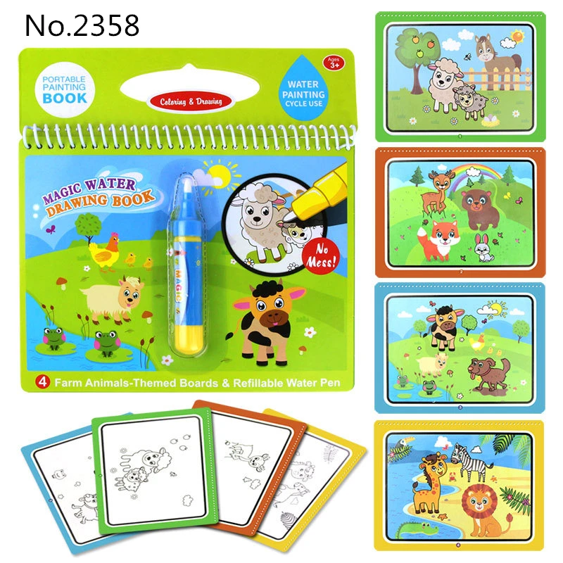 Diy Magic Water Drawing Book Kawaii Cute Animals Cow Sheep Doodle & Magic Pen Painting Drawing Board Toys for Children Xmas Gift
Diy Magic Water Drawing Book Kawaii Cute Animals Cow Sheep Doodle & Magic Pen Painting Drawing Board Toys for Children Xmas Gift