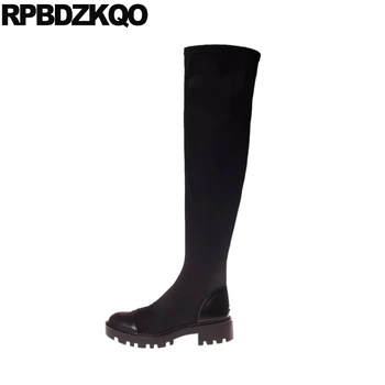 over the knee side zip boots stretch long women shoes tall high size 34 black quality genuine leather block round toe chunky
over the knee side zip boots stretch long women shoes tall high size 34 black quality genuine leather block round toe chunky