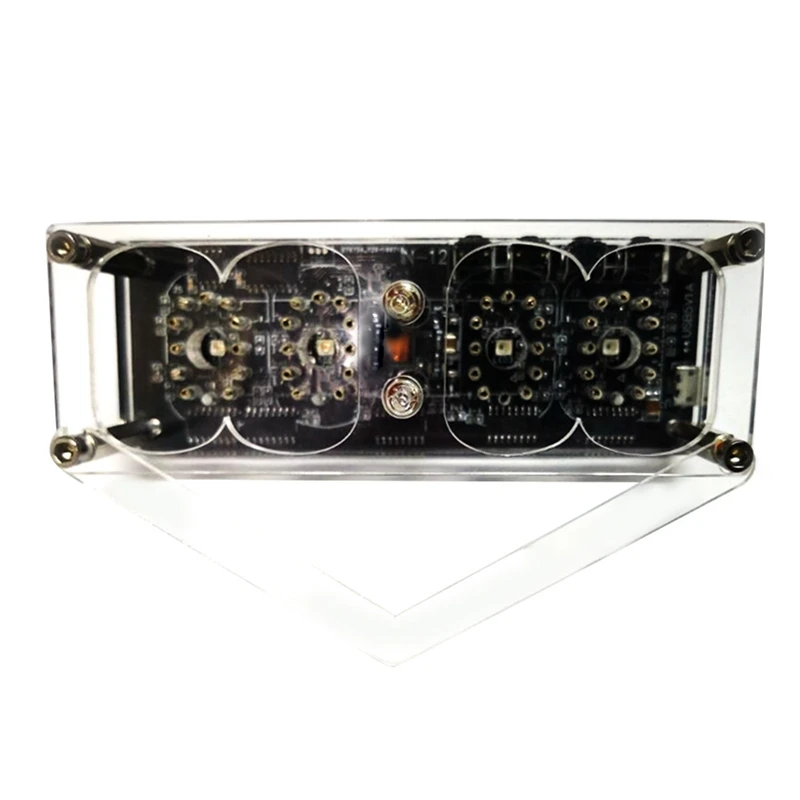 4-Bit IN-12 Integrated Glow Tube Clock with Colorful RGB LED Backlight DIY Magic Clock
4-Bit IN-12 Integrated Glow Tube Clock with Colorful RGB LED Backlight DIY Magic Clock