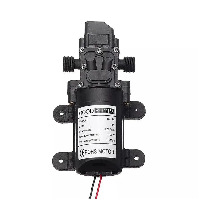 DC 12V 5.5L/Min 8A High Pressure Water Diaphragm Pump Self Priming Water Pump Caravan Garden Wash
DC 12V 5.5L/Min 8A High Pressure Water Diaphragm Pump Self Priming Water Pump Caravan Garden Wash
