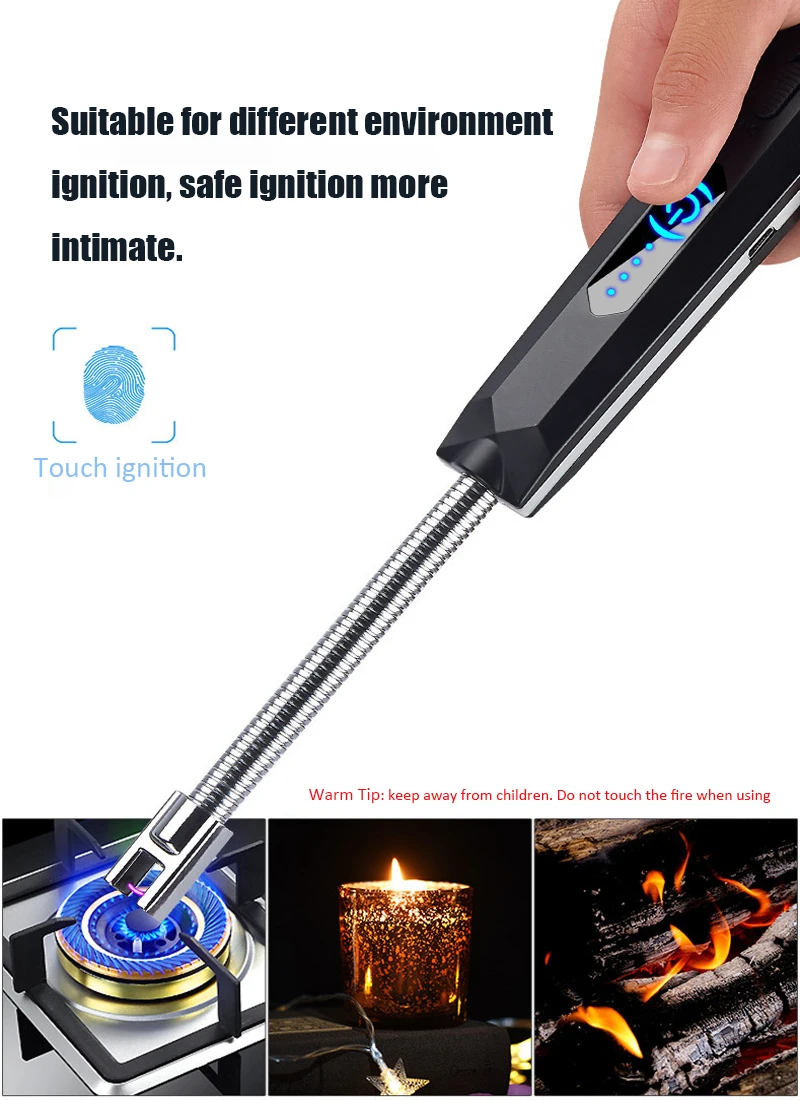 Plasma Lighter Windproof Rechargeable Electric USB Candle Lighter Charging Lighter Touch Induction Kitchen Accessories
Plasma Lighter Windproof Rechargeable Electric USB Candle Lighter Charging Lighter Touch Induction Kitchen Accessories