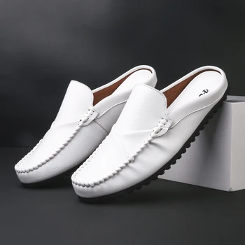 Classic Summer Mules Men Loafers Designer Half Drag Man Shoes Non-Slip Flats Half Shoes For Men Slip On Lazy Shoes Mens Slippers
Classic Summer Mules Men Loafers Designer Half Drag Man Shoes Non-Slip Flats Half Shoes For Men Slip On Lazy Shoes Mens Slippers
