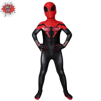Kids Superior Spider-Man Fullbody Zentai Cosplay Jumpsuit with Mask Boys Hero Halloween Disfraces 
Kids Superior Spider-Man Fullbody Zentai Cosplay Jumpsuit with Mask Boys Hero Halloween Disfraces