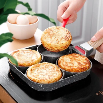 4-hole Omelet Pan for Burger Eggs Ham PanCake Maker Frying Pans Creative Non-stick No Oil-smoke Breakfast Grill Wok Cooking Pot
4-hole Omelet Pan for Burger Eggs Ham PanCake Maker Frying Pans Creative Non-stick No Oil-smoke Breakfast Grill Wok Cooking Pot