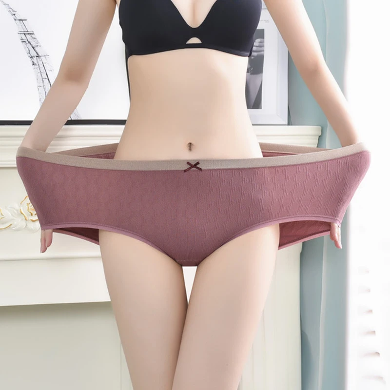 

Women's underwear Plus-size XXXL High elastic Antibacterial Obesity is special briefs lingerie breathable ladies underpants