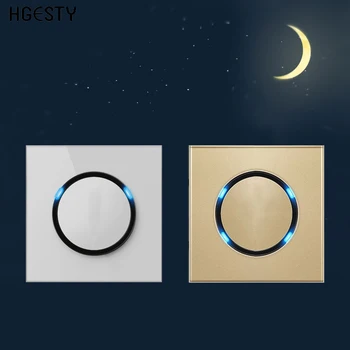 1 2 3 4 Gang 2 Way Circle Light Switch Click Push Button Wall Touch Light Switch With LED Indicator Gold Crystal Glass Panel
1 2 3 4 Gang 2 Way Circle Light Switch Click Push Button Wall Touch Light Switch With LED Indicator Gold Crystal Glass Panel