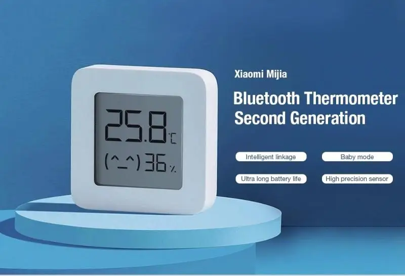 Xiaomi Mijia Smart Thermometer 2 Bluetooth Temperature Humidity Sensor LCD Digital Hygrometer Moisture Meter Work With M
Xiaomi Mijia Smart Thermometer 2 Bluetooth Temperature Humidity Sensor LCD Digital Hygrometer Moisture Meter Work With M