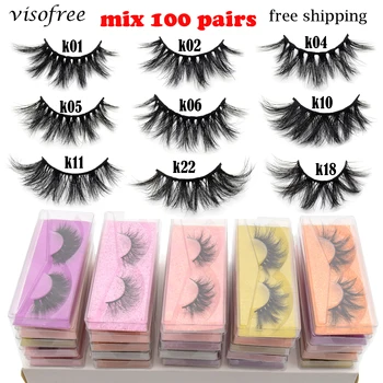 Wholesale Eyelashes 25/50/100/200pcs Visofree 3d Mink Lashes Natural Mink Eyelashes False Eyelash Makeup Thick Fake Lash In Bulk
Wholesale Eyelashes 25/50/100/200pcs Visofree 3d Mink Lashes Natural Mink Eyelashes False Eyelash Makeup Thick Fake Lash In Bulk