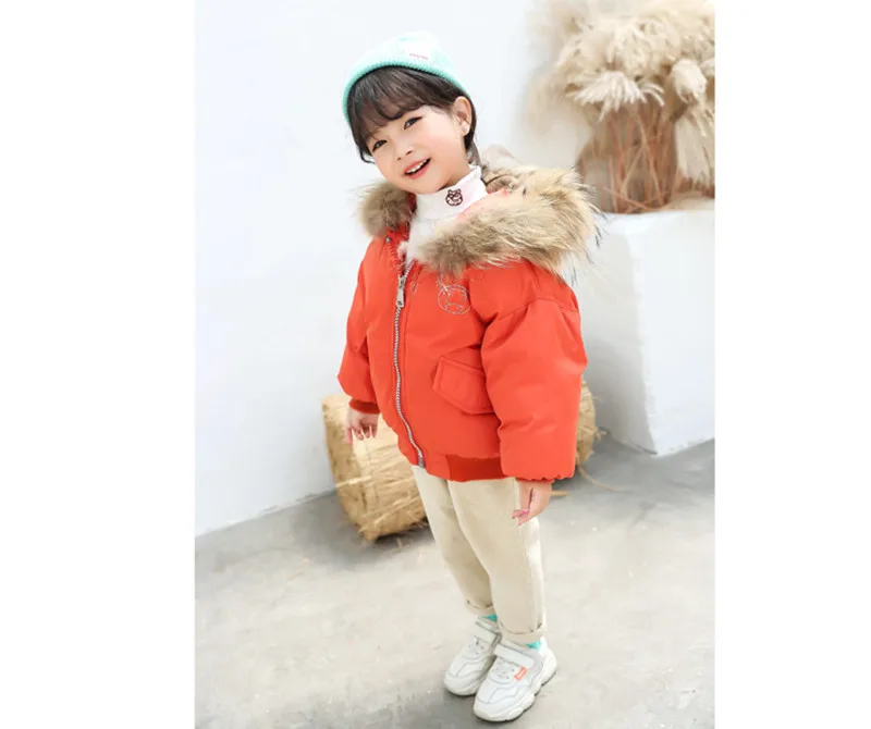 2019 Winter Boys Girls Down Jackets Hooded Outerwear Children Warm Thick Jacket Kids Clothes Outerwear Boy Girl Coats Ski Jacket (4)