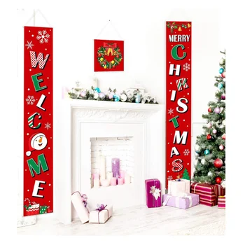 1 Pair Welcome Christmas Banners for Door Decor Holiday Decoration
1 Pair Welcome Christmas Banners for Door Decor Holiday Decoration
