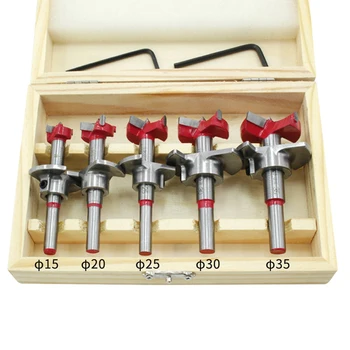 5pcs Hole Opener Self-Centering Drill Bit Hole Sawing Woodworking Machine Adjustable Hinge Reamer Tool Set for Hole Punching
5pcs Hole Opener Self-Centering Drill Bit Hole Sawing Woodworking Machine Adjustable Hinge Reamer Tool Set for Hole Punching