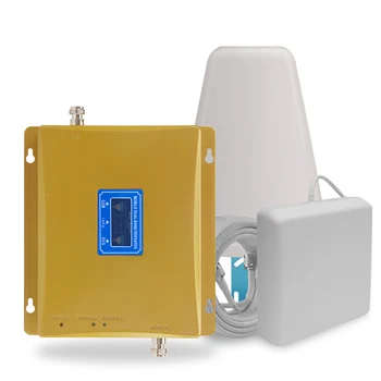 2G 4G Moblie Signal Repeater GSM 900 4G LTE / DCS 1800mhz Dual Band Cellular Signal Booster 70dB Gain LCD Display 4G Amplifier