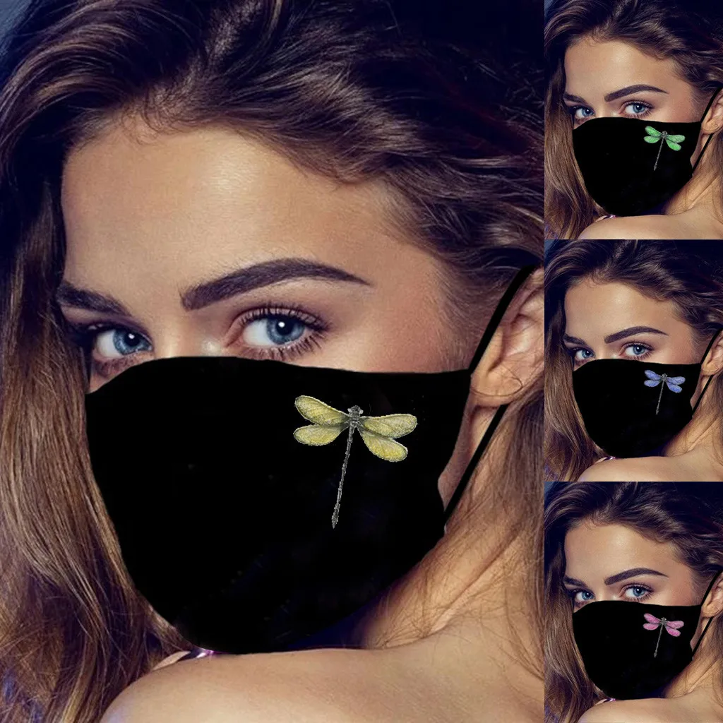 Face Masks Fashion With Carbon Filter Washable Earloop For Adult Protection Breathable Halloween Cosplay | Тематическая одежда и