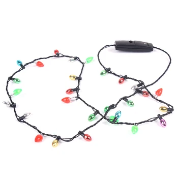 1 Pcs Small Flashing Light-up 8 LED Bulbs Flashing Christmas Lights Costume Necklace
1 Pcs Small Flashing Light-up 8 LED Bulbs Flashing Christmas Lights Costume Necklace