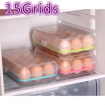 Egg Storage Box PP Refrigerator Case 15 Eggs Holder Food Storage Containers Saving-space Egg Boxes Egg Holder Tray Kitchen Tools
Egg Storage Box PP Refrigerator Case 15 Eggs Holder Food Storage Containers Saving-space Egg Boxes Egg Holder Tray Kitchen Tools