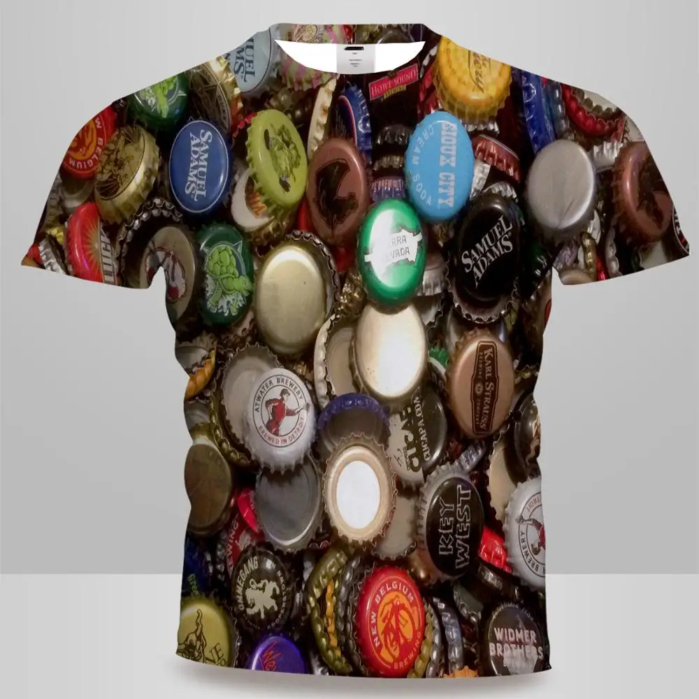 UNEY Brand Beer Cap T-Shirt Short Sleeve Summer Tops Tees 3D Pattern Tshirt Men/Woman Shirt Tee Cool Round neck Tops Funny Shirt
UNEY Brand Beer Cap T-Shirt Short Sleeve Summer Tops Tees 3D Pattern Tshirt Men/Woman Shirt Tee Cool Round neck Tops Funny Shirt