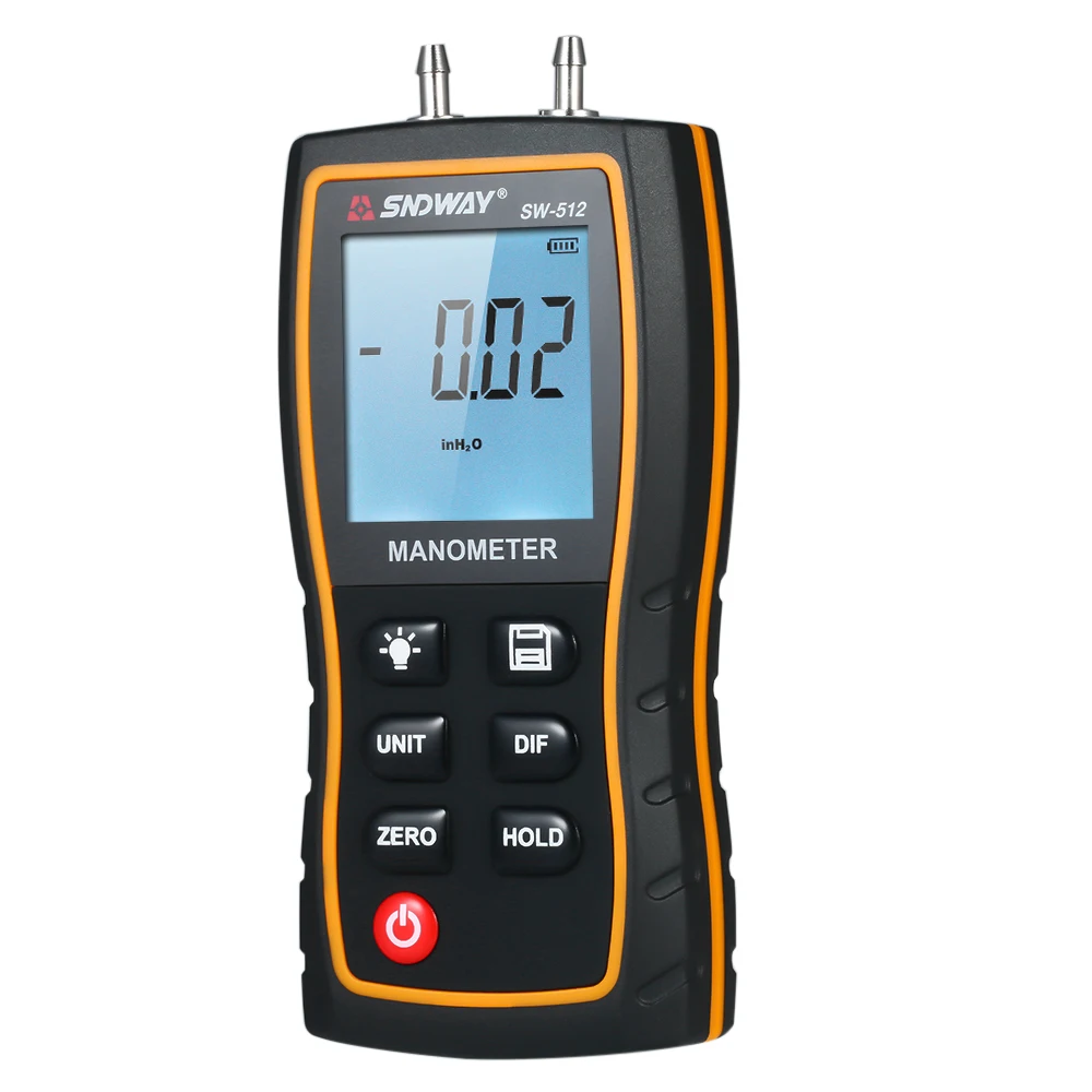 Manometer Hand-held LCD Digital Dual-port Manometer Differential High Precision Differential Air Pressure Gauges Tester
Manometer Hand-held LCD Digital Dual-port Manometer Differential High Precision Differential Air Pressure Gauges Tester