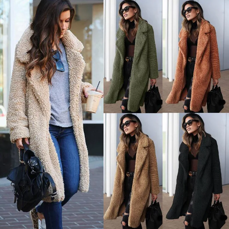Faux Fur Coat Women Warm Teddy Bear Coat Ladies Fur Jacket Female Teddy Outwear Plush Overcoat Long Coat 2020 Autumn Winter
Faux Fur Coat Women Warm Teddy Bear Coat Ladies Fur Jacket Female Teddy Outwear Plush Overcoat Long Coat 2020 Autumn Winter