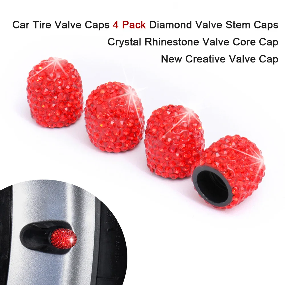 New Auto Accessories Valve Cap Car Tire Valve Caps 4Pcs Diamond Valve Stem Caps Crystal Rhinestone Valve Core Cap
New Auto Accessories Valve Cap Car Tire Valve Caps 4Pcs Diamond Valve Stem Caps Crystal Rhinestone Valve Core Cap