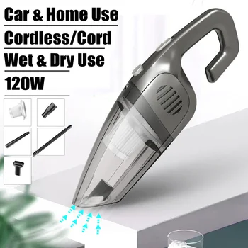 120W 2600mAH Mini Cordless/cord Car Vacuum Cleaner Rechargeable Portable Wet & Dry dual-use Vacuum Cleaner Handheld for Car Home
120W 2600mAH Mini Cordless/cord Car Vacuum Cleaner Rechargeable Portable Wet & Dry dual-use Vacuum Cleaner Handheld for Car Home
