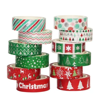 12Rolls/set Christmas Foil Washi Tape Set Paper Festival DIY Scrapbooking Adhesive Masking Tape Decorative Sticky Washi Tape
12Rolls/set Christmas Foil Washi Tape Set Paper Festival DIY Scrapbooking Adhesive Masking Tape Decorative Sticky Washi Tape