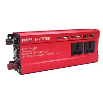 1Pc Car Inverter 2000W Alloy Power Inverter With Protection Overheat Overload Short Circuit
1Pc Car Inverter 2000W Alloy Power Inverter With Protection Overheat Overload Short Circuit
