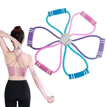 1pc Yoga Pulling Rope Elastic Rubber Tube Band Fitness Tension Belt 8 Shaped Chest Expander Gym Exercise Training Equipment 
1pc Yoga Pulling Rope Elastic Rubber Tube Band Fitness Tension Belt 8 Shaped Chest Expander Gym Exercise Training Equipment