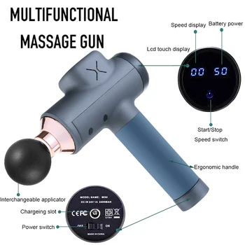1PC 4 Heads Massage Gun Precussion Body Muscle Deep Therapy Vibration Pain Relaxation Therapy Device Massager Tool 6 Speeds
1PC 4 Heads Massage Gun Precussion Body Muscle Deep Therapy Vibration Pain Relaxation Therapy Device Massager Tool 6 Speeds