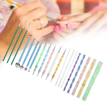 20pcs Mandala Dotting Tool Acrylic Nail Kit DIY Ball Stylus Acrylic Rods Double Sided Dotting Tools Nail Brush Manicure Set
20pcs Mandala Dotting Tool Acrylic Nail Kit DIY Ball Stylus Acrylic Rods Double Sided Dotting Tools Nail Brush Manicure Set