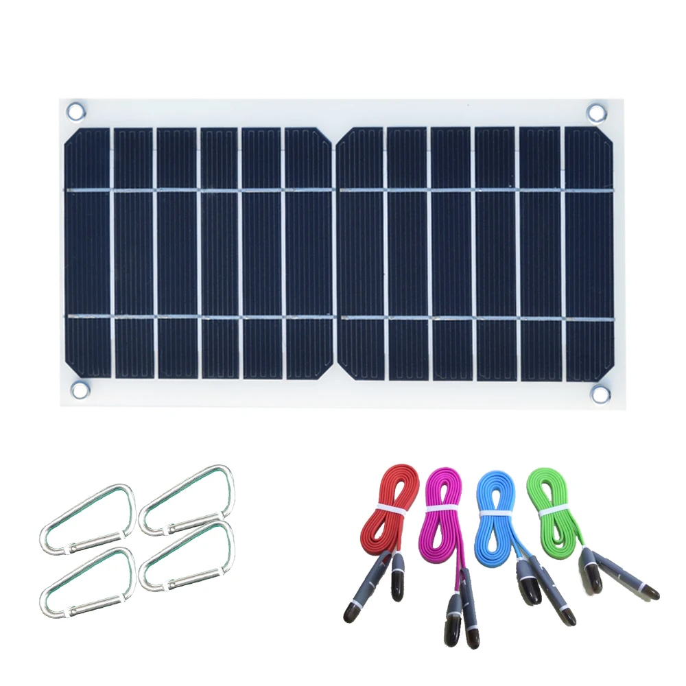 Solar Panel 5W 6V Cell USB Output Charger with Voltage Regulator Mobile Phone Power Bank for hiking camping Light and flexible
Solar Panel 5W 6V Cell USB Output Charger with Voltage Regulator Mobile Phone Power Bank for hiking camping Light and flexible
