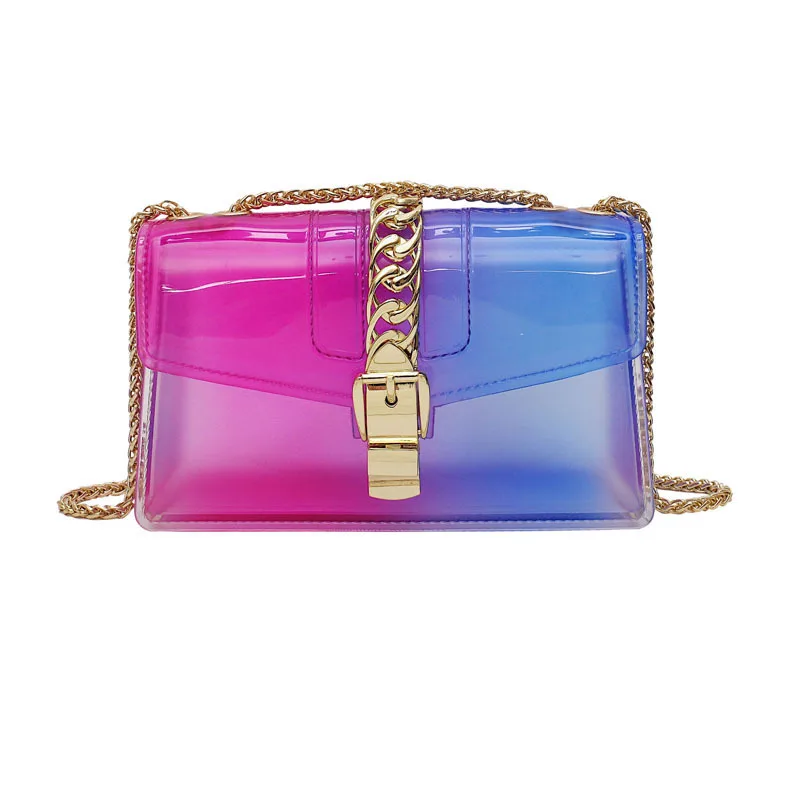 2020 Personality Multi Color PVC Bag Clutch Purse Women Cover Transparente Bag Shoulder Bag Hip Hop Pvc Sac Chain Strap Clutches
2020 Personality Multi Color PVC Bag Clutch Purse Women Cover Transparente Bag Shoulder Bag Hip Hop Pvc Sac Chain Strap Clutches