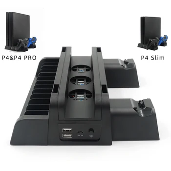 For PS4 Slim Pro Multi-function Host Cooling Base Disc Storage Bracket PS4 Wireless Controller Charger Game Accessories for PS4
For PS4 Slim Pro Multi-function Host Cooling Base Disc Storage Bracket PS4 Wireless Controller Charger Game Accessories for PS4
