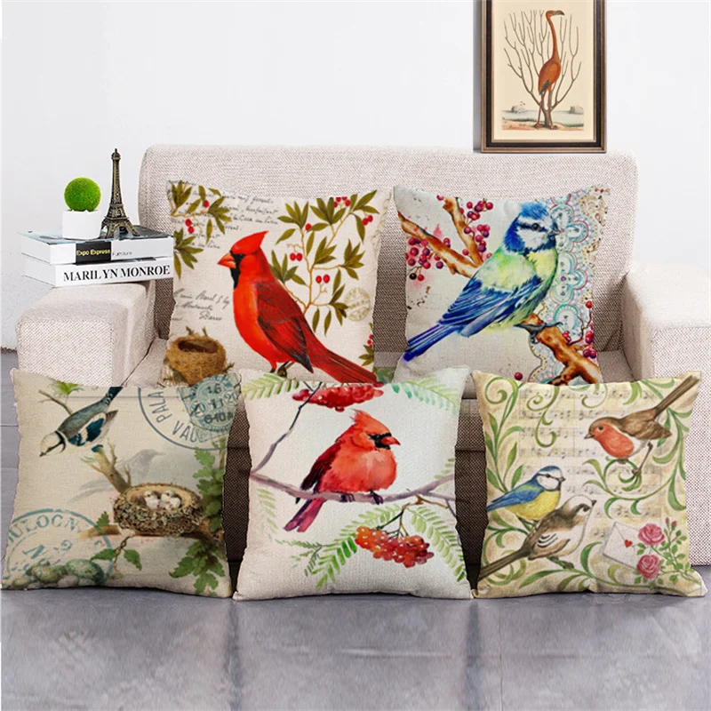 1PC Creativity Spring Branch Bird Series Home Decor Linen Pillowcase Car Sofa Cushion Cover Home Textile Pillow Case
1PC Creativity Spring Branch Bird Series Home Decor Linen Pillowcase Car Sofa Cushion Cover Home Textile Pillow Case