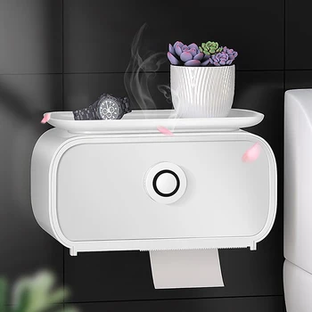 Toilet Paper Holder Waterproof Wall Mounted for Toilet Paper Tray Roll Paper Tube Storage Box Tray Tissue Box Shelf Bathroom
Toilet Paper Holder Waterproof Wall Mounted for Toilet Paper Tray Roll Paper Tube Storage Box Tray Tissue Box Shelf Bathroom