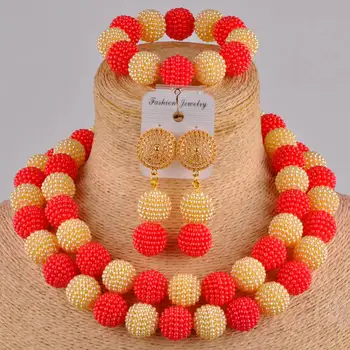 elegant red and champagne gold african wedding beads simulated pearl
elegant red and champagne gold african wedding beads simulated pearl