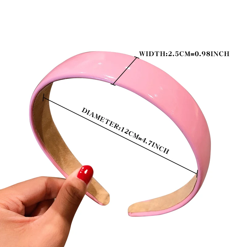 New Women Girls Headbands Candy Color Shiny PU Leather Hairbands Sweet Hair Hoop Holder Headwear INS Fashion Hair Accessories New Women Girls Headbands Candy Color Shiny PU Leather Hairbands Sweet Hair Hoop Holder Headwear INS Fashion Hair Accessories