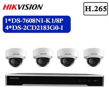 Hikvision CCTV Camera Kits 8CH 8POE 4K NVR + DS 2CD2183G0-I 8MP IP camera Network mini Dome Security Camera POE 30m IR H.265+
Hikvision CCTV Camera Kits 8CH 8POE 4K NVR + DS 2CD2183G0-I 8MP IP camera Network mini Dome Security Camera POE 30m IR H.265+