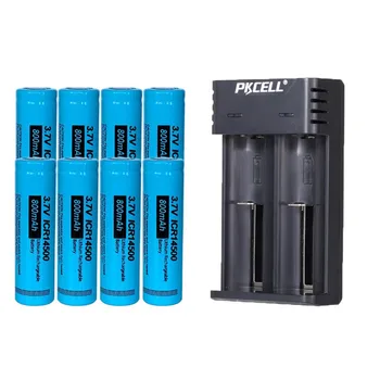 8Pcs Hot Pkcell 100% Original ICR14500 800mah Li-ion Rechargeable battery with 1-2 Slots Li-ion Charger USB 
8Pcs Hot Pkcell 100% Original ICR14500 800mah Li-ion Rechargeable battery with 1-2 Slots Li-ion Charger USB